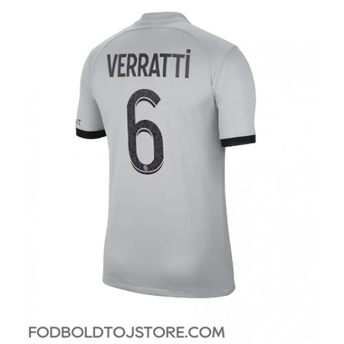Paris Saint-Germain Marco Verratti #6 Udebanetrøje 2022-23 Kortærmet